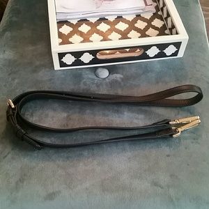 Black Leather Bag Strap Gold Hardware Vera Bradley